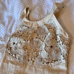 Anthropologie Linen Knee-length Dress, Size 6